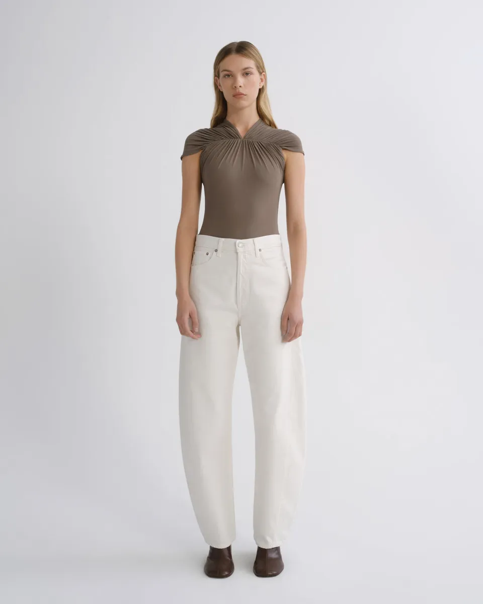 agolde-luna-high-rise-jeans-chalk-white-tapered image 1