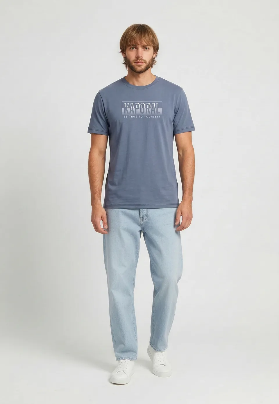 kaporal-bazzi-t-shirt-herren-blaurustikal-baumwolle image 1