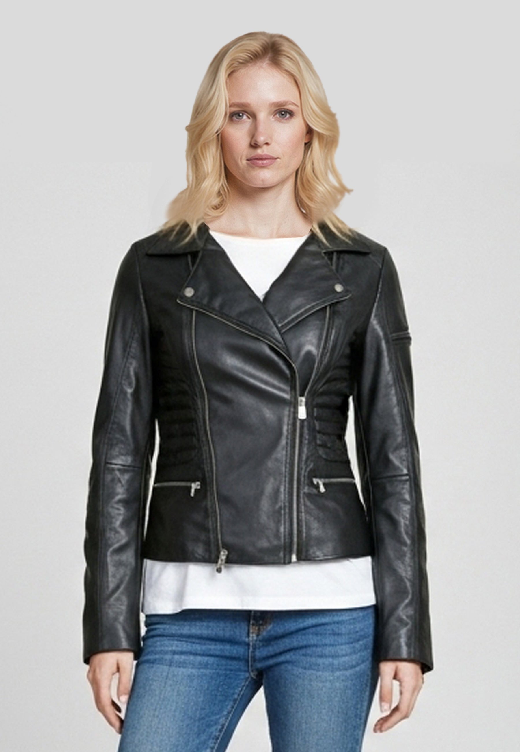 kaporal-frederika-perfecto-damen-schwarz-leder image 2