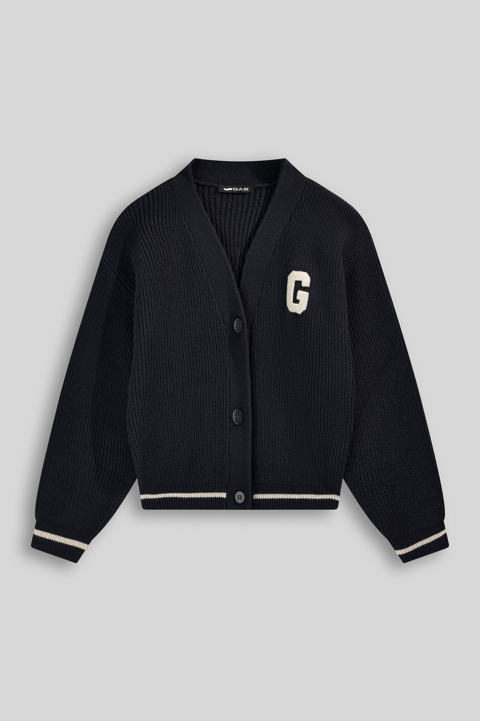 gas-kate-jkt-cardigan-damen-beige-knopfleiste image 3