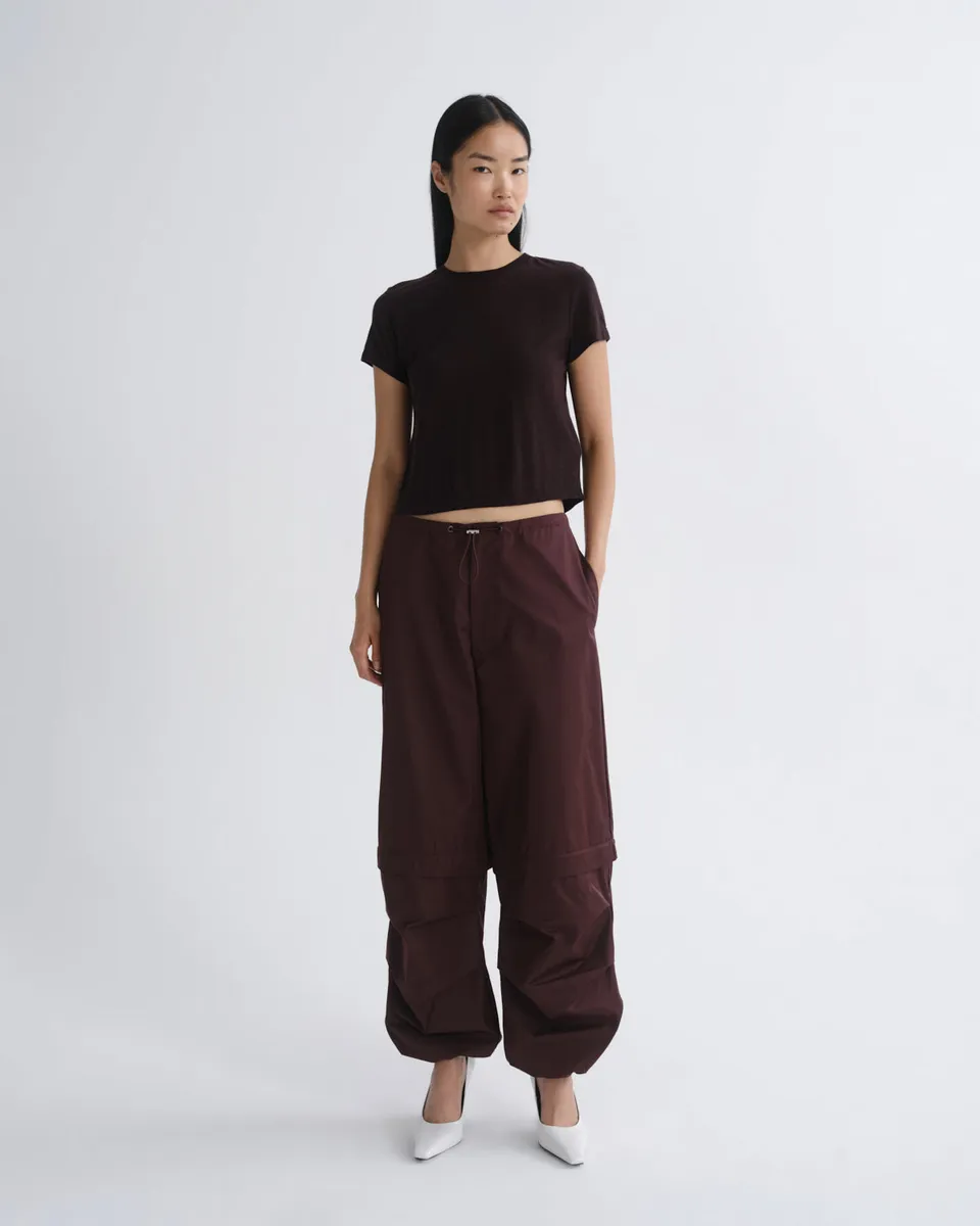 agolde-coulson-parachute-hose-cordovan-burgund image 1