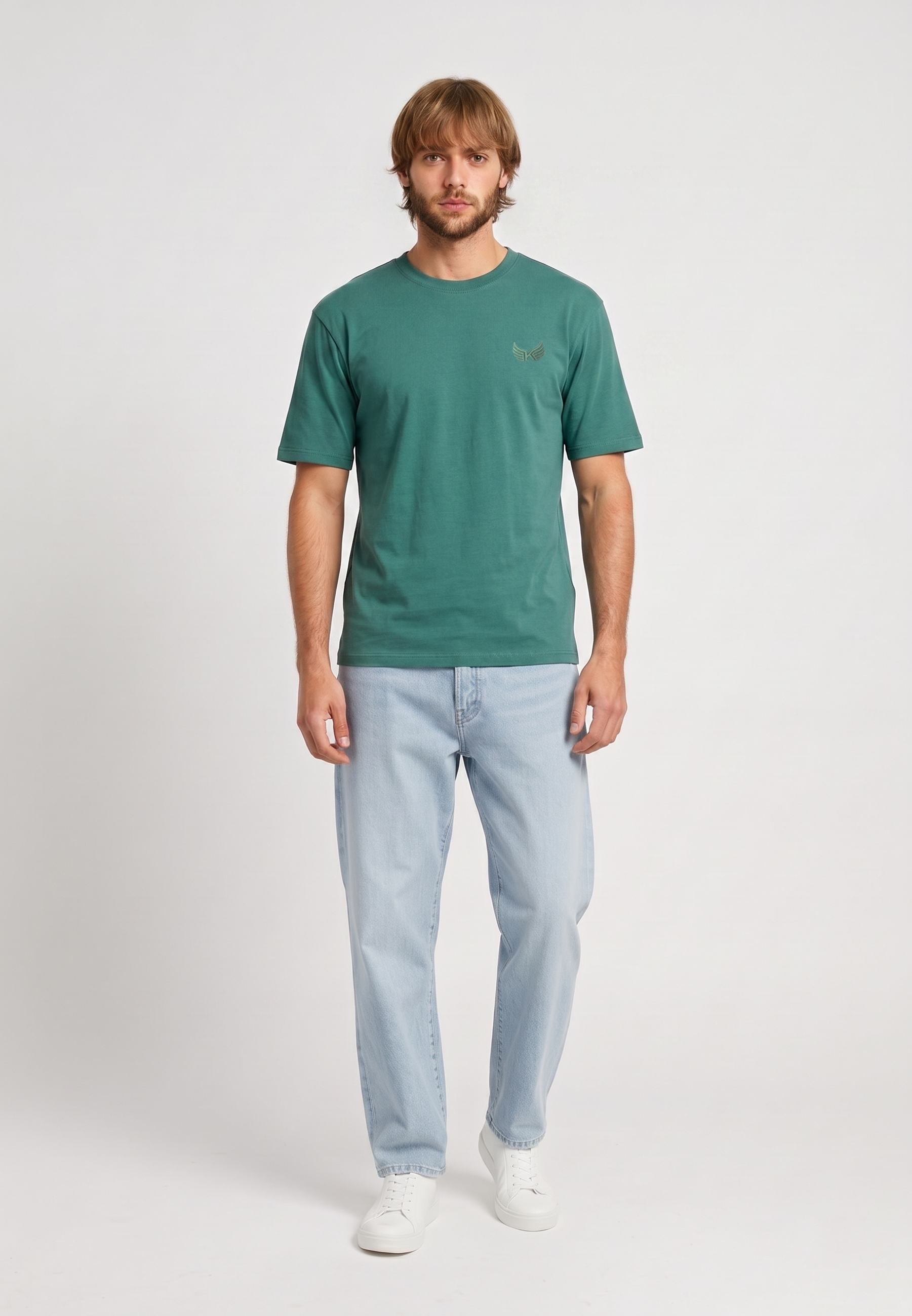 kaporal-rift-t-shirt-herren-gr-n-baumwolle-print image 1