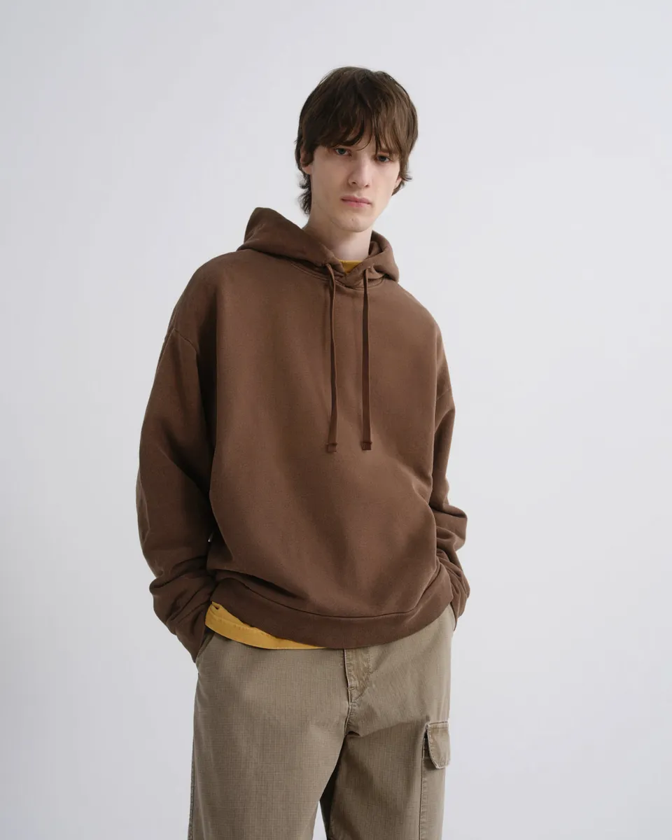 agolde-salford-hoodie-sumac-herren-kapuzenpullover-braun image 1