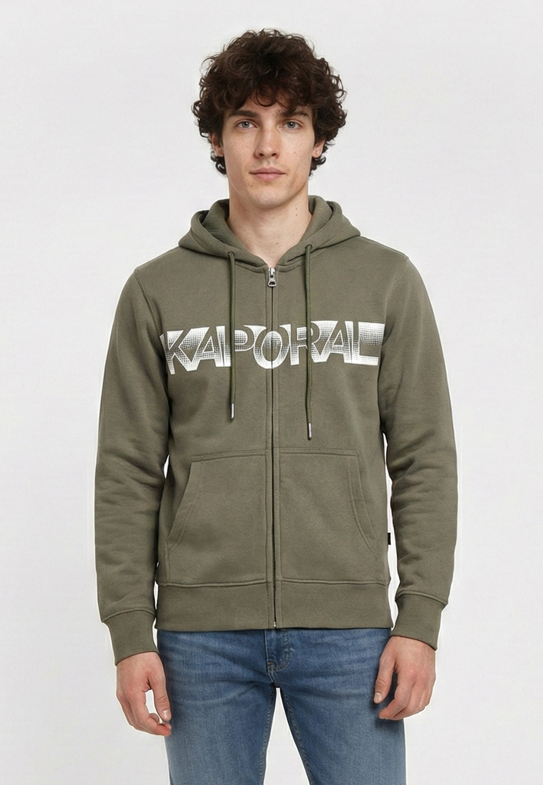 kaporal-barto-hoodie-herren-khaki-regular-mit-kapuze image 1