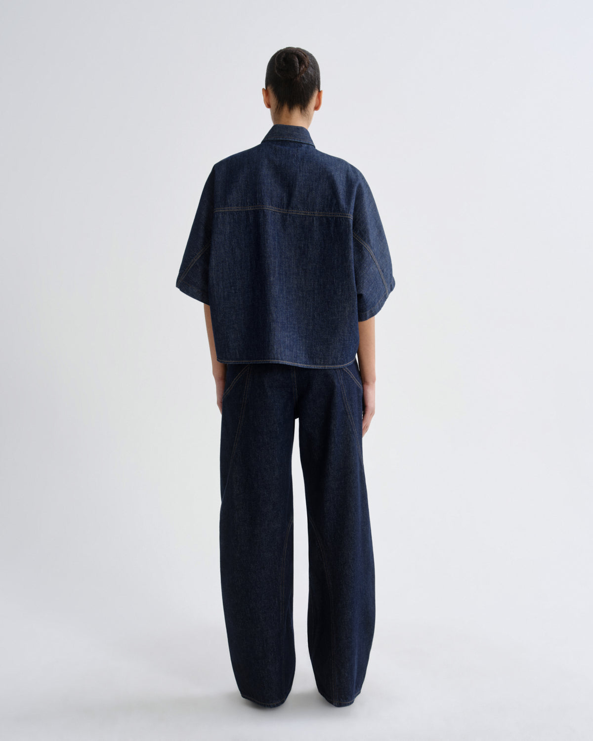 agolde-taron-shirt-rinse-kurzarm-denimhemd image 2