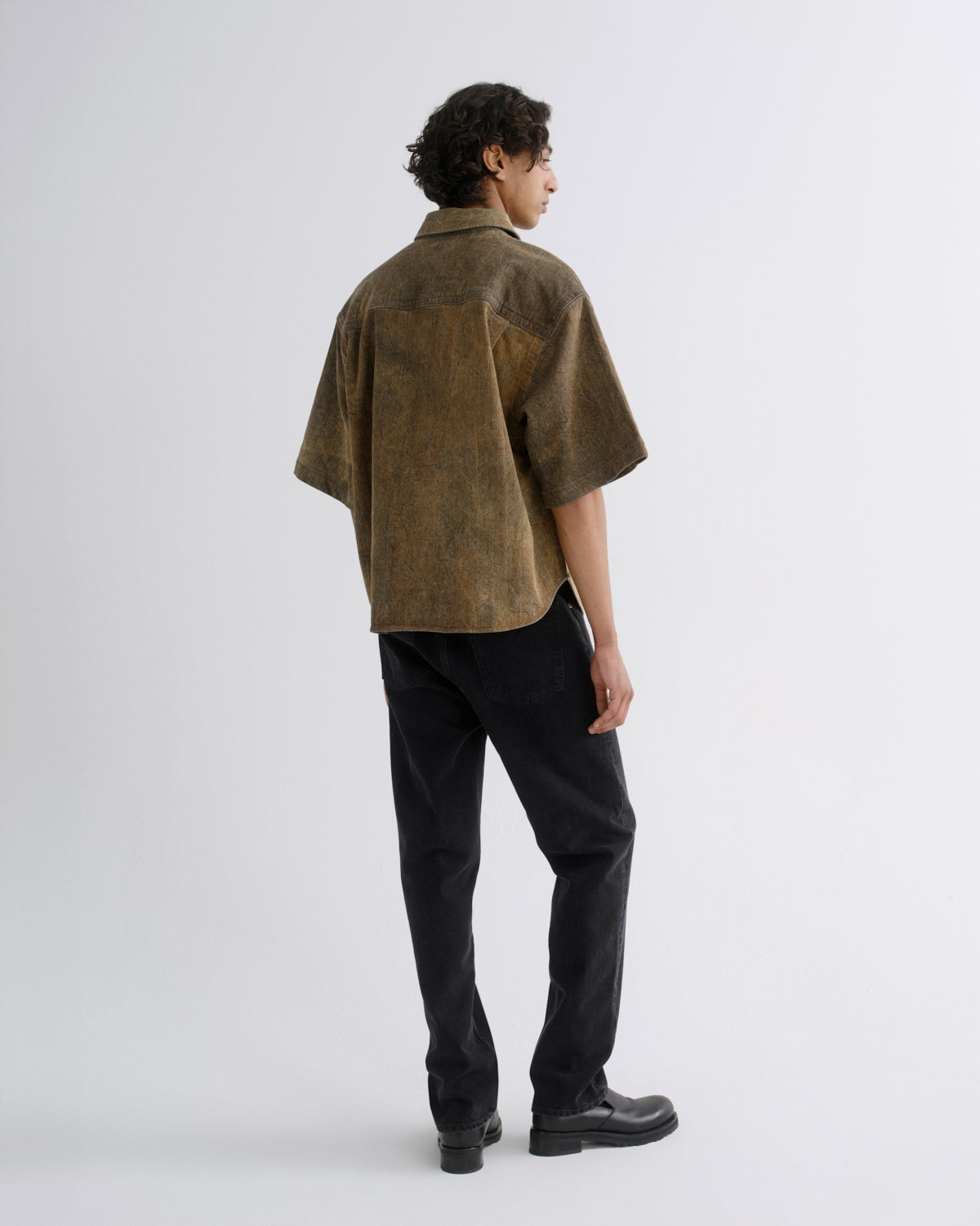 agolde-watson-shirt-herren-hemd-bark-kurzarm-denim image 2