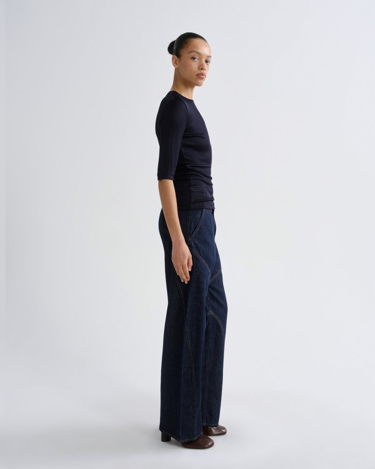 agolde-reena-jean-rinse-damen-jeans-indigo-straight image 3