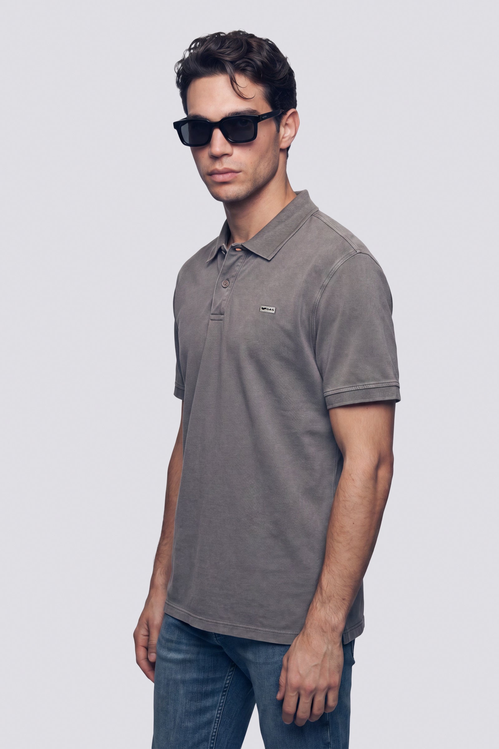 gas-ralph-3933-polo-herren-slim-fit-baumwolle-piqu image 1