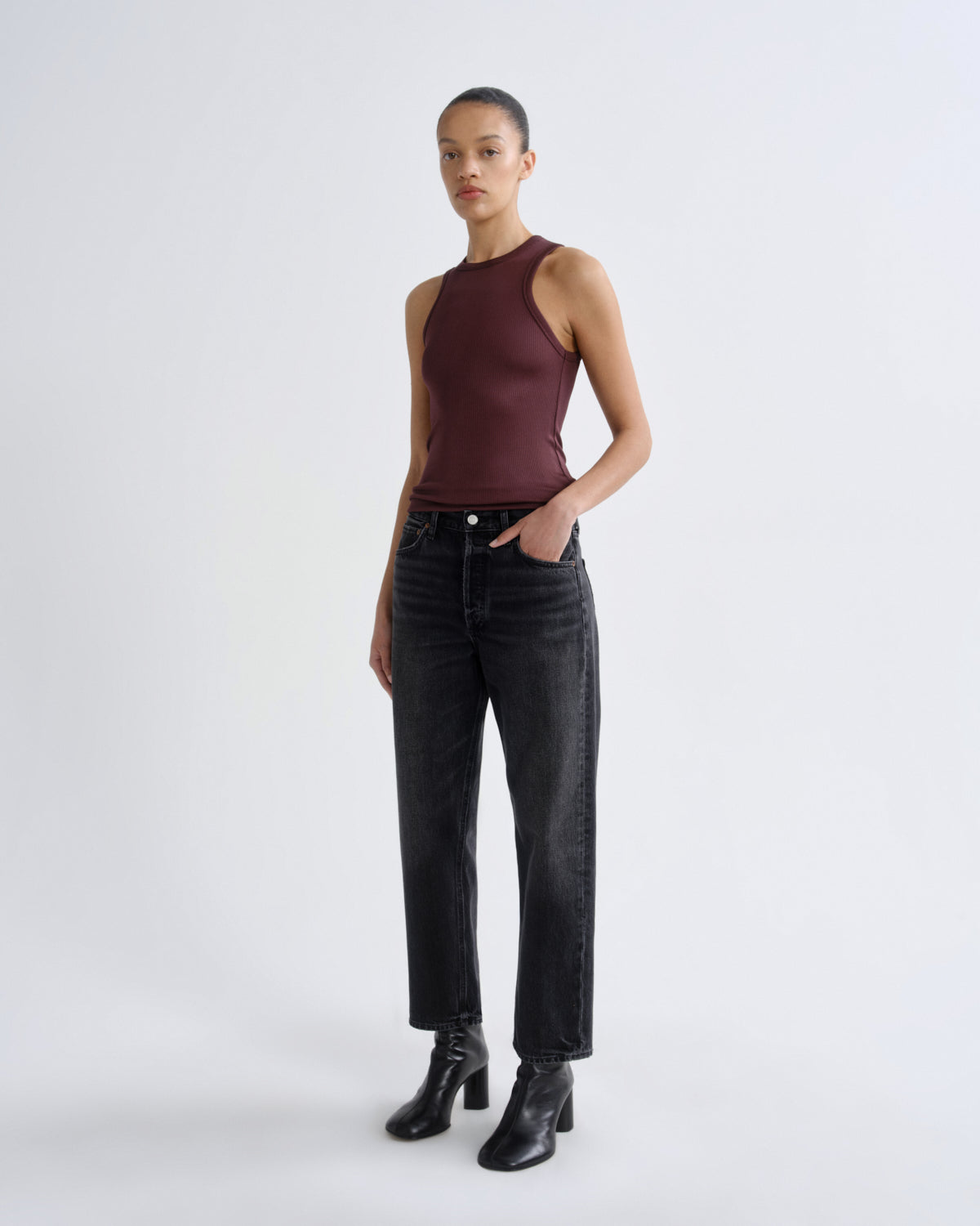 agolde-90-s-straight-translation-damen-jeans-schwarz image 3