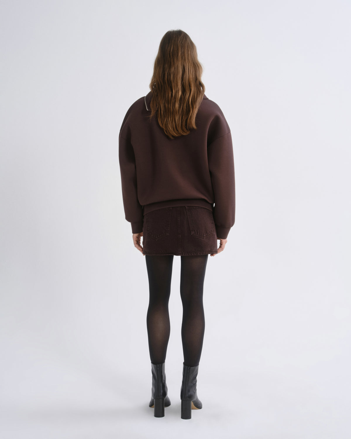 agolde-coyle-sweatshirt-deep-roast-damen image 2