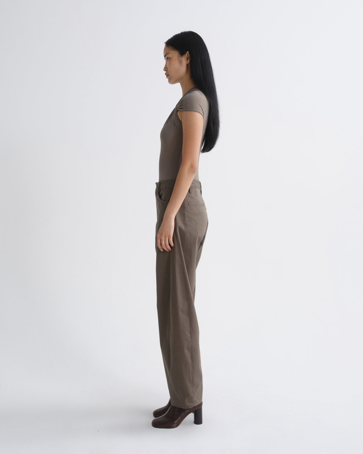 agolde-luna-trouser-damen-hose-taupe-beige-twill-weit image 3