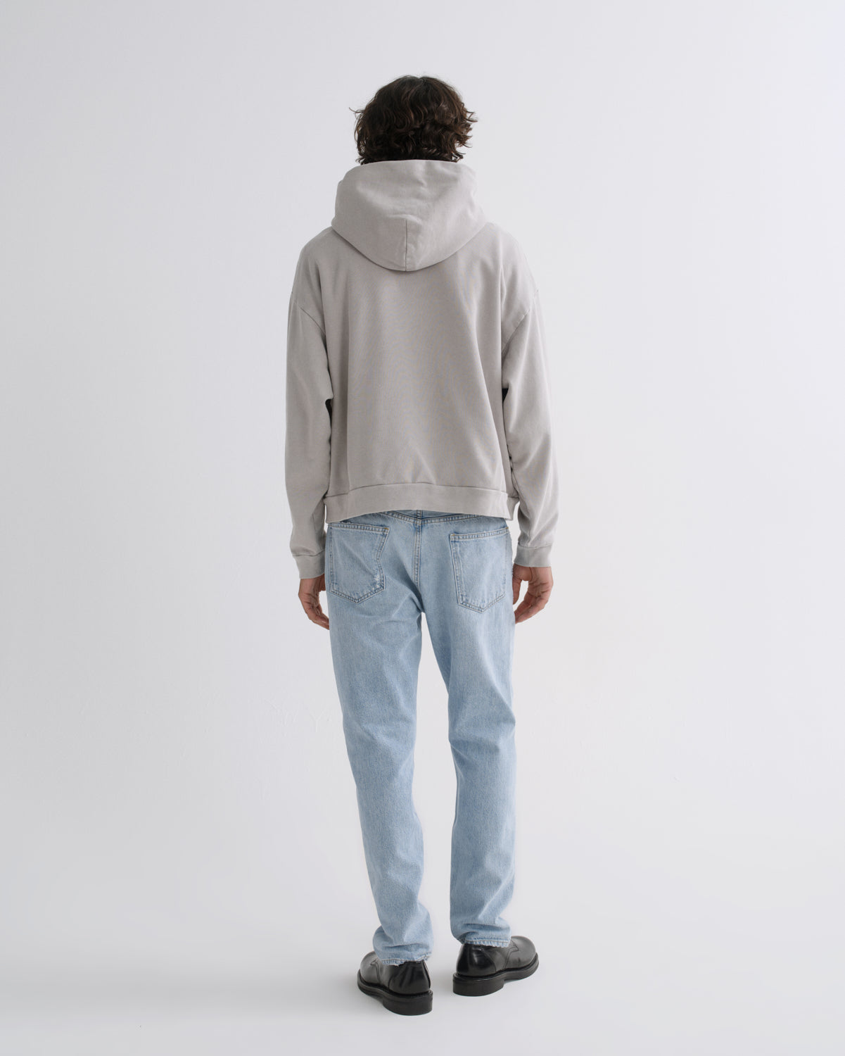 agolde-salford-hoodie-reflect-grauer-kapuzenpullover image 2