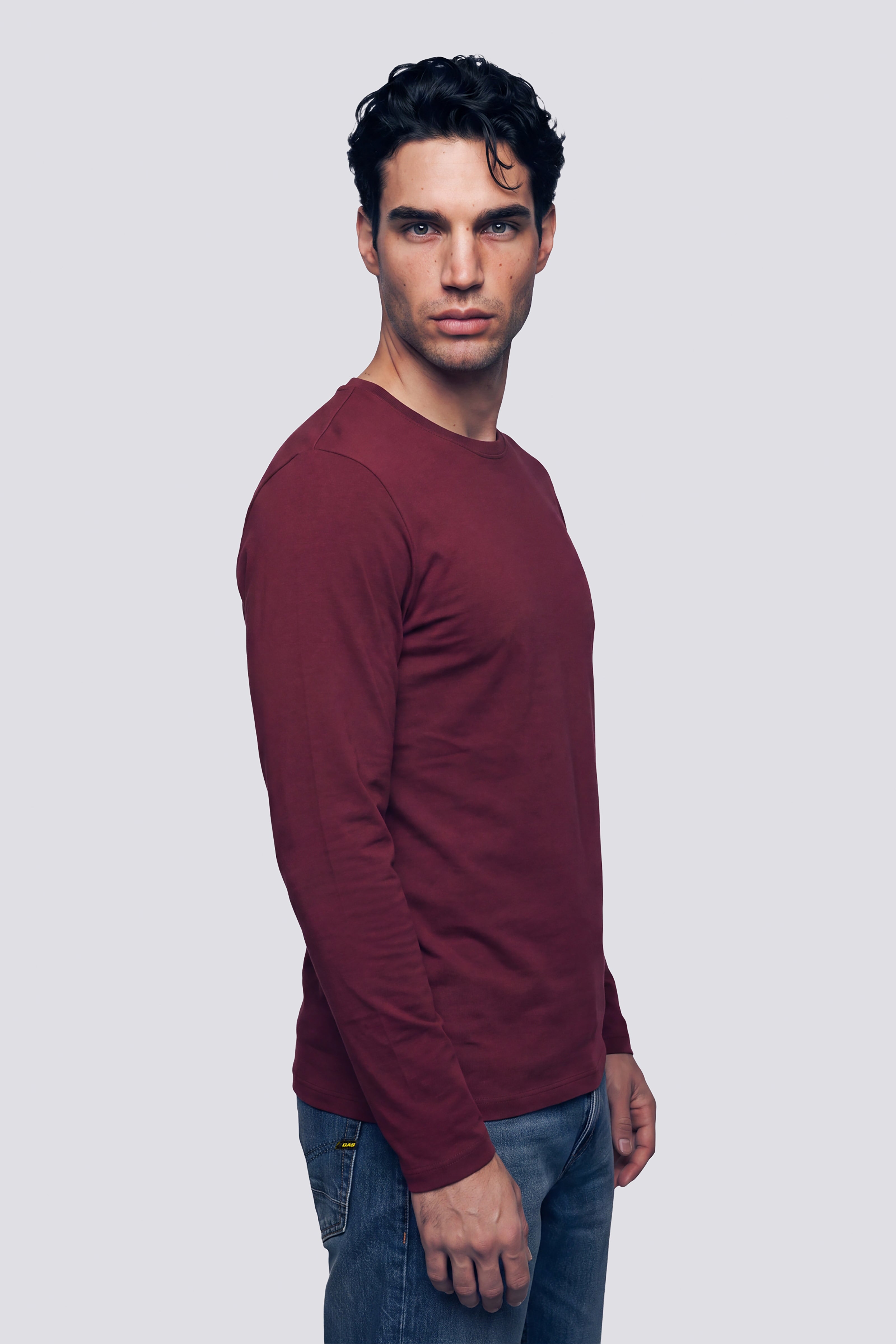 gas-janis-langarm-t-shirt-herren-slim-logo image 3