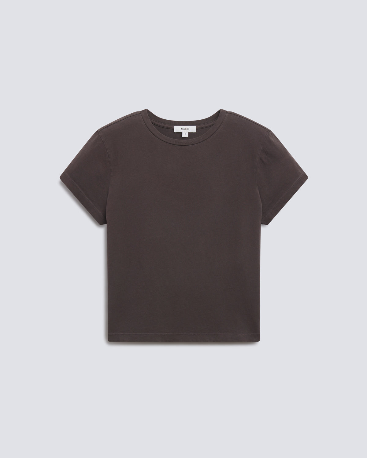 agolde-adine-t-shirt-forge-braun-bio-baumwolle image 5