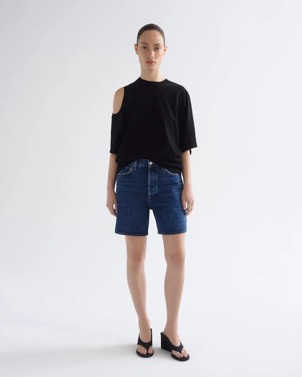 agolde-dame-short-enamour-jeansshorts-indigo-high-rise image 1