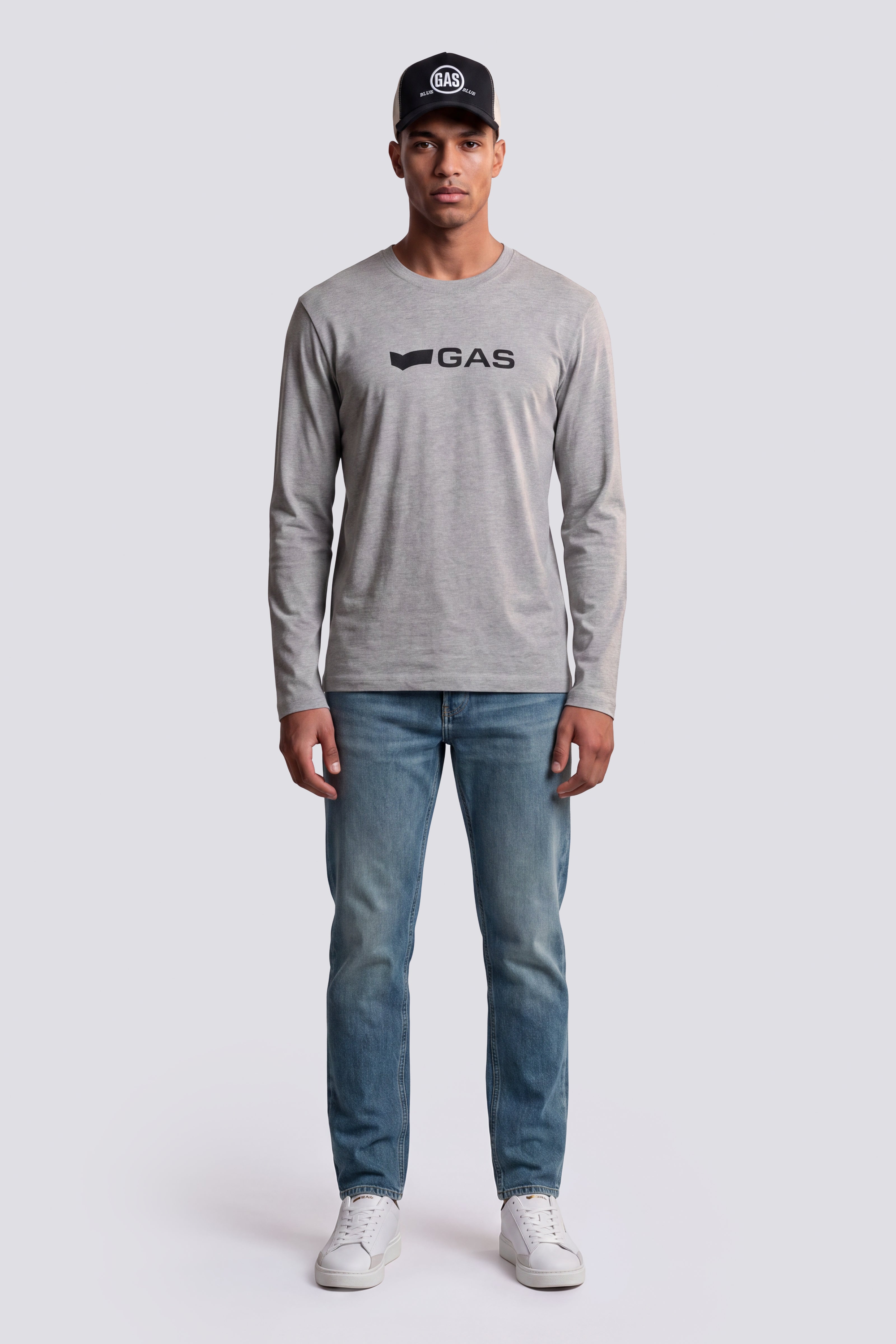 gas-dharis-m-l-logo-g-2923-t-shirt-langarm-herren-baumwolle image 1