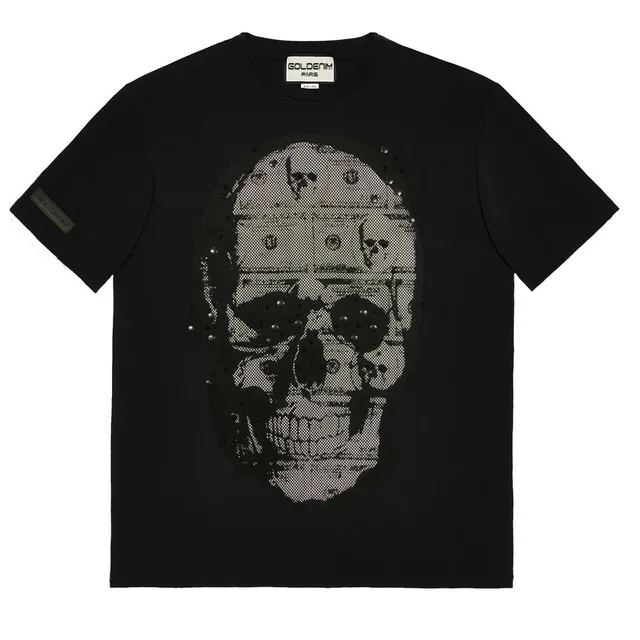 goldenim-paris-homme-1470-t-shirt-schwarz-4er-pack-herren image 1