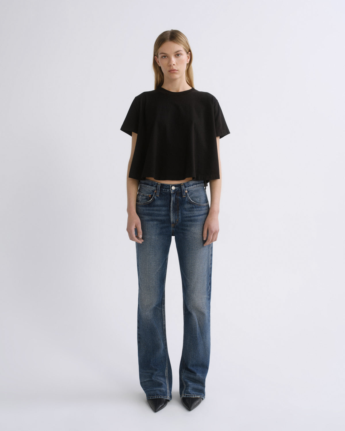 agolde-mid-rise-kick-boot-jeans-damen-stencil image 1
