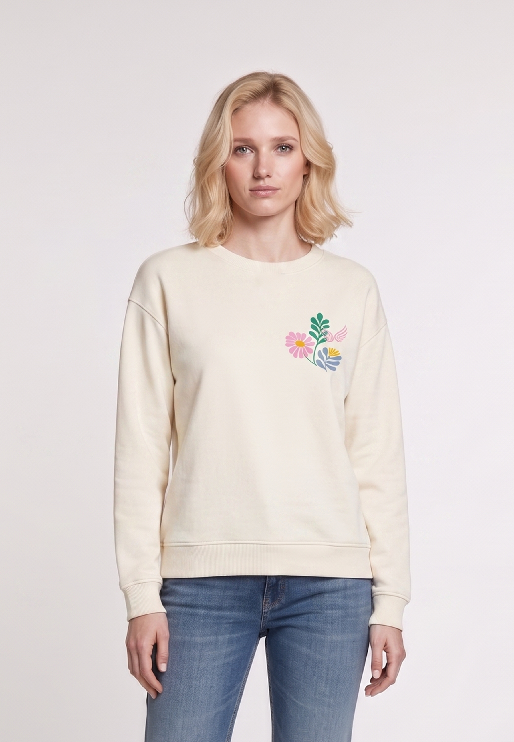kaporal-keana-sweatshirt-creme-floral-damen-rundhals image 2