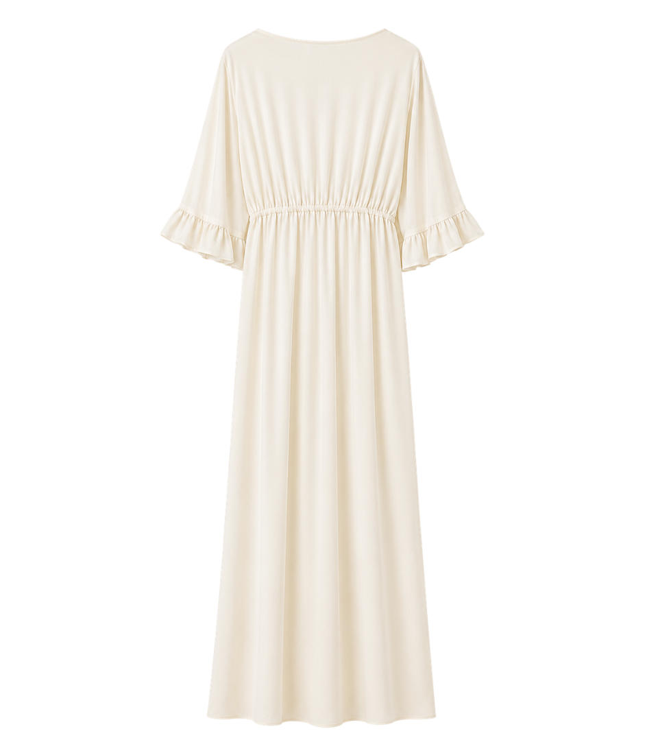 goldenim-paris-femme-poussin-satin-kleid-gelb image 2