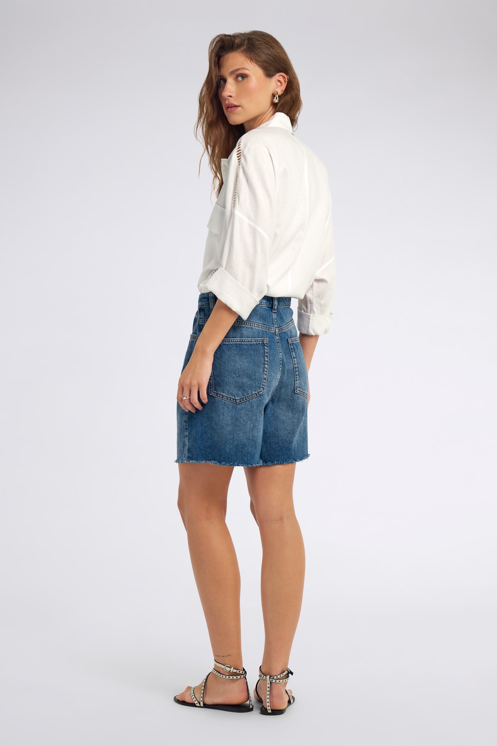 gas-lucy-short-68md-jeansshorts-damen-stone-wash image 2