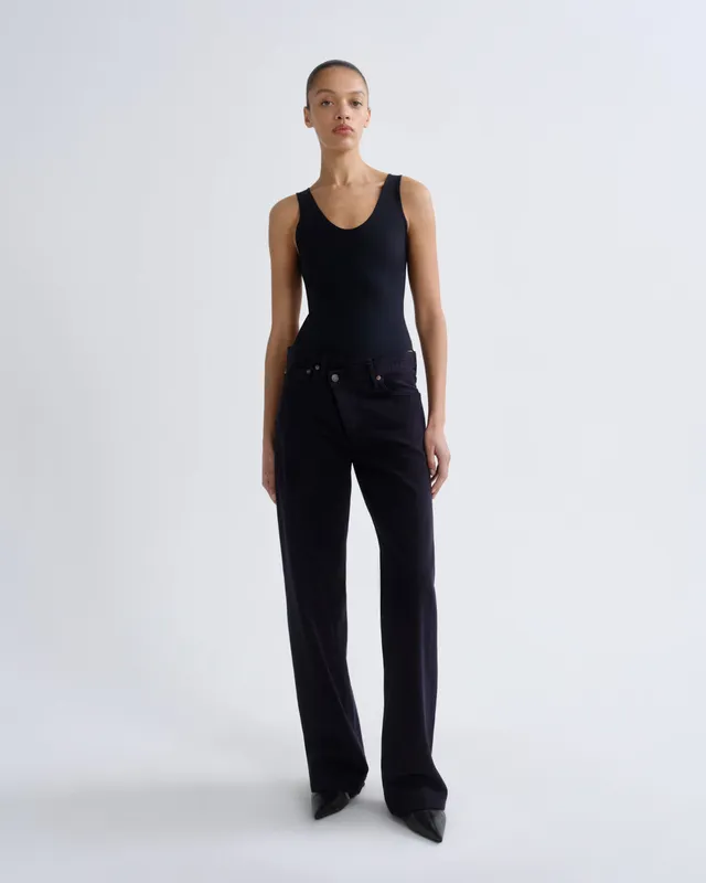 agolde-arc-criss-cross-jean-jeans-damen-obscura-navy image 1