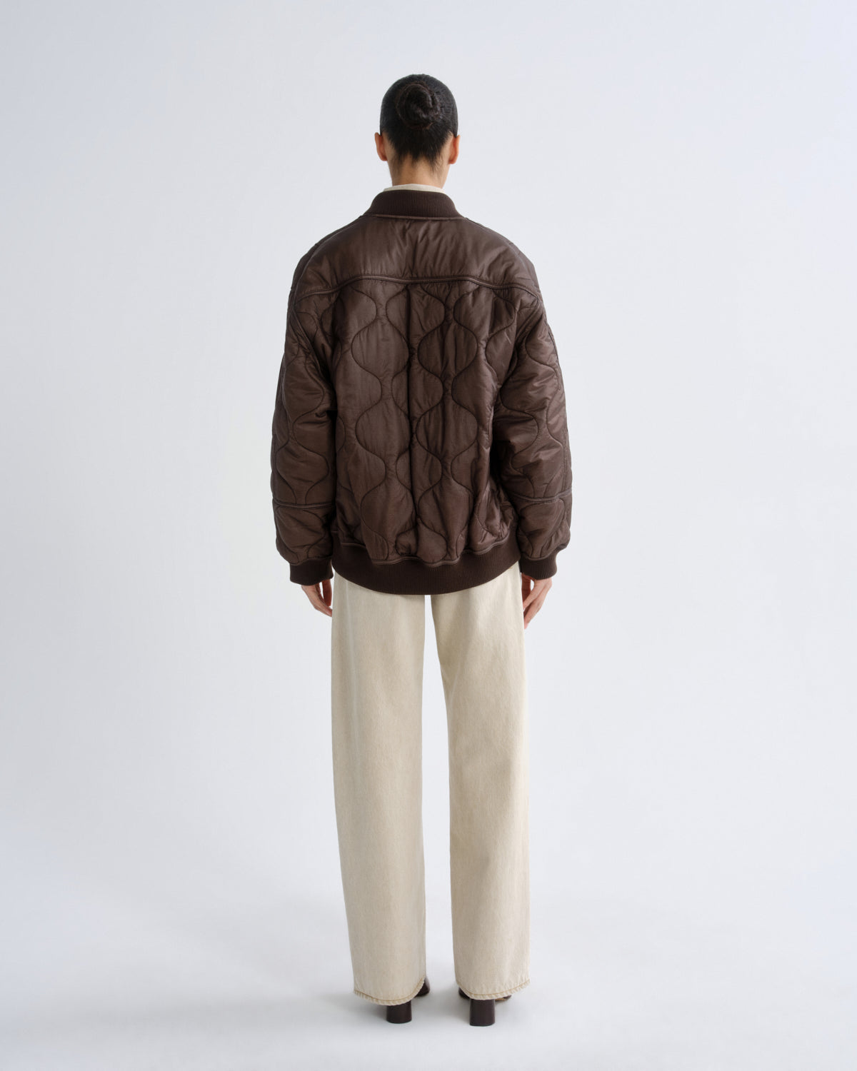 agolde-isla-quilted-jacket-steppjacke-bourbon image 2