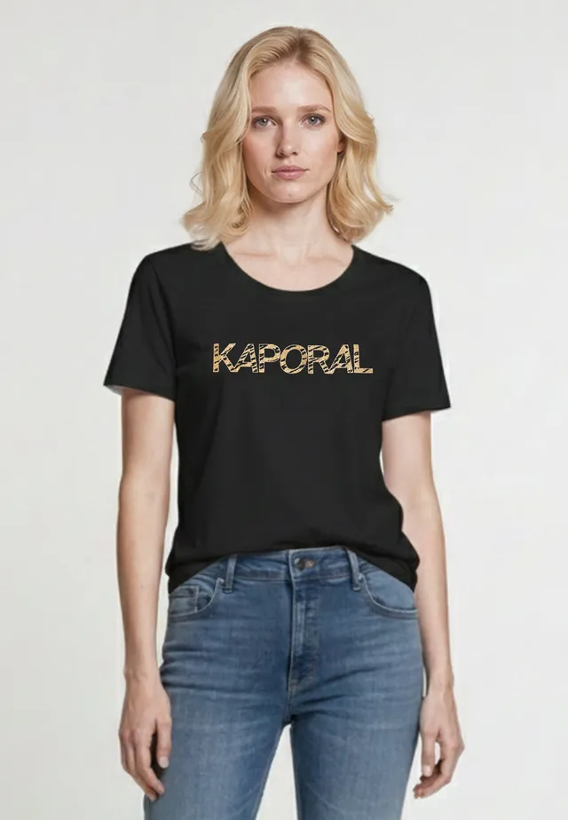 kaporal-selor-t-shirt-damen-schwarz-slim-stretch image 1