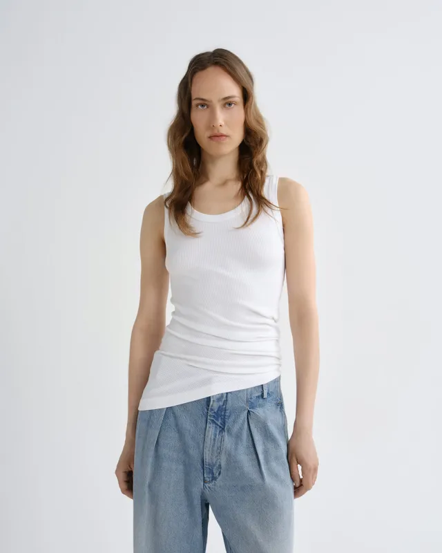 agolde-twisted-poppy-tank-top-wei-ripp-baumwolle image 1