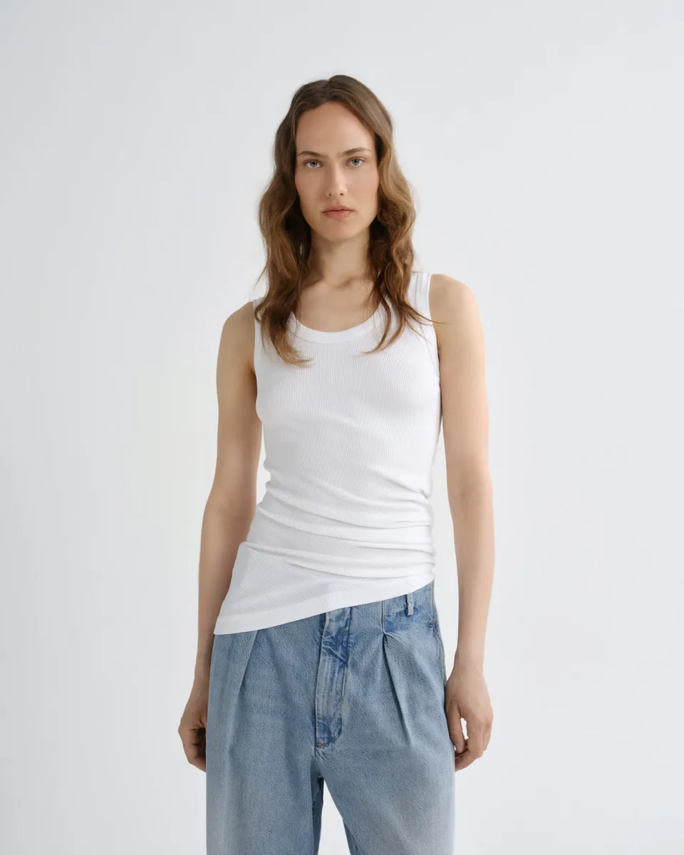 agolde-twisted-poppy-tank-top-wei-ripp-baumwolle image 1