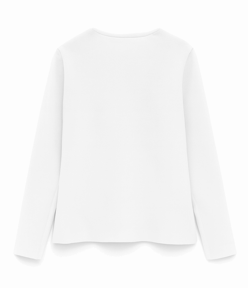 goldenim-paris-femme-zar-blanc-strickweste-wei image 2