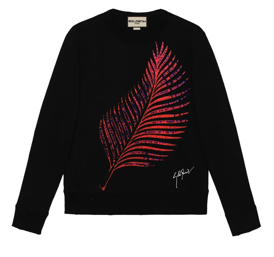 goldenim-paris-homme-sweat-alyi-noir-sweatshirt-schwarz image 1