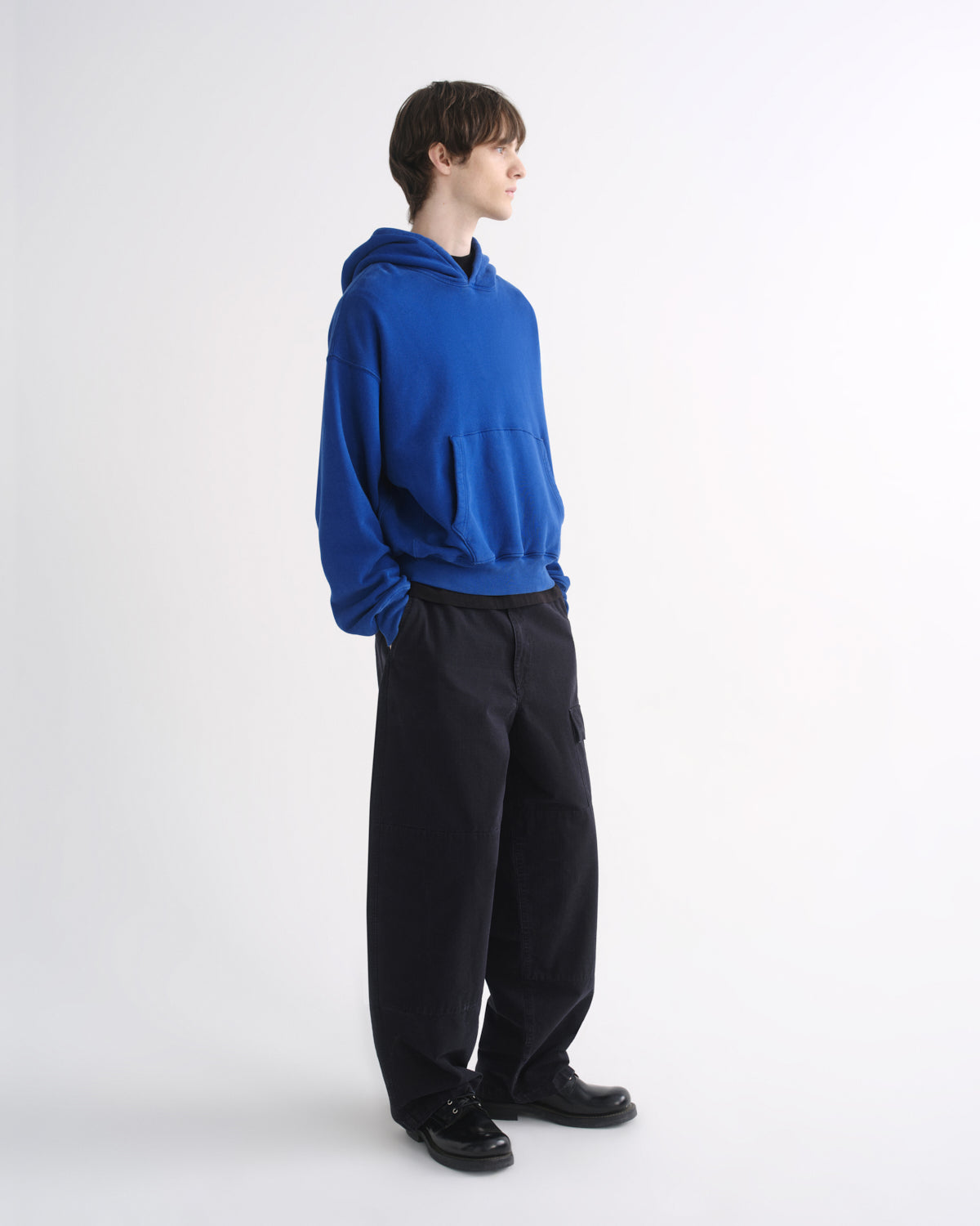 agolde-boyce-hoodie-cobalt-blau-heavyweight-fleece image 4