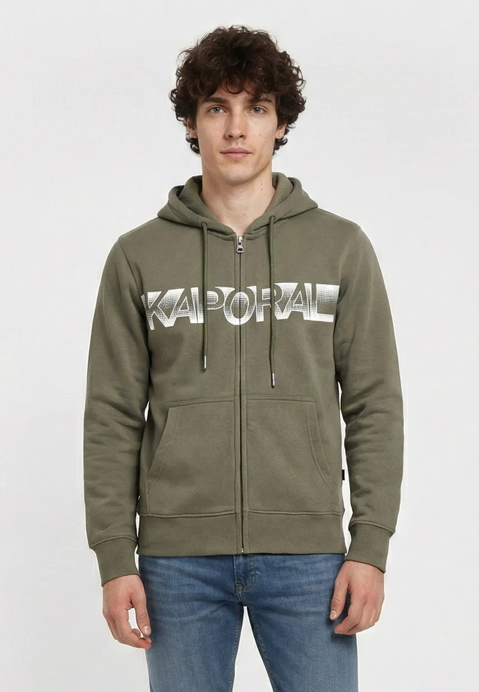kaporal-barto-hoodie-herren-khaki-regular-mit-kapuze image 1