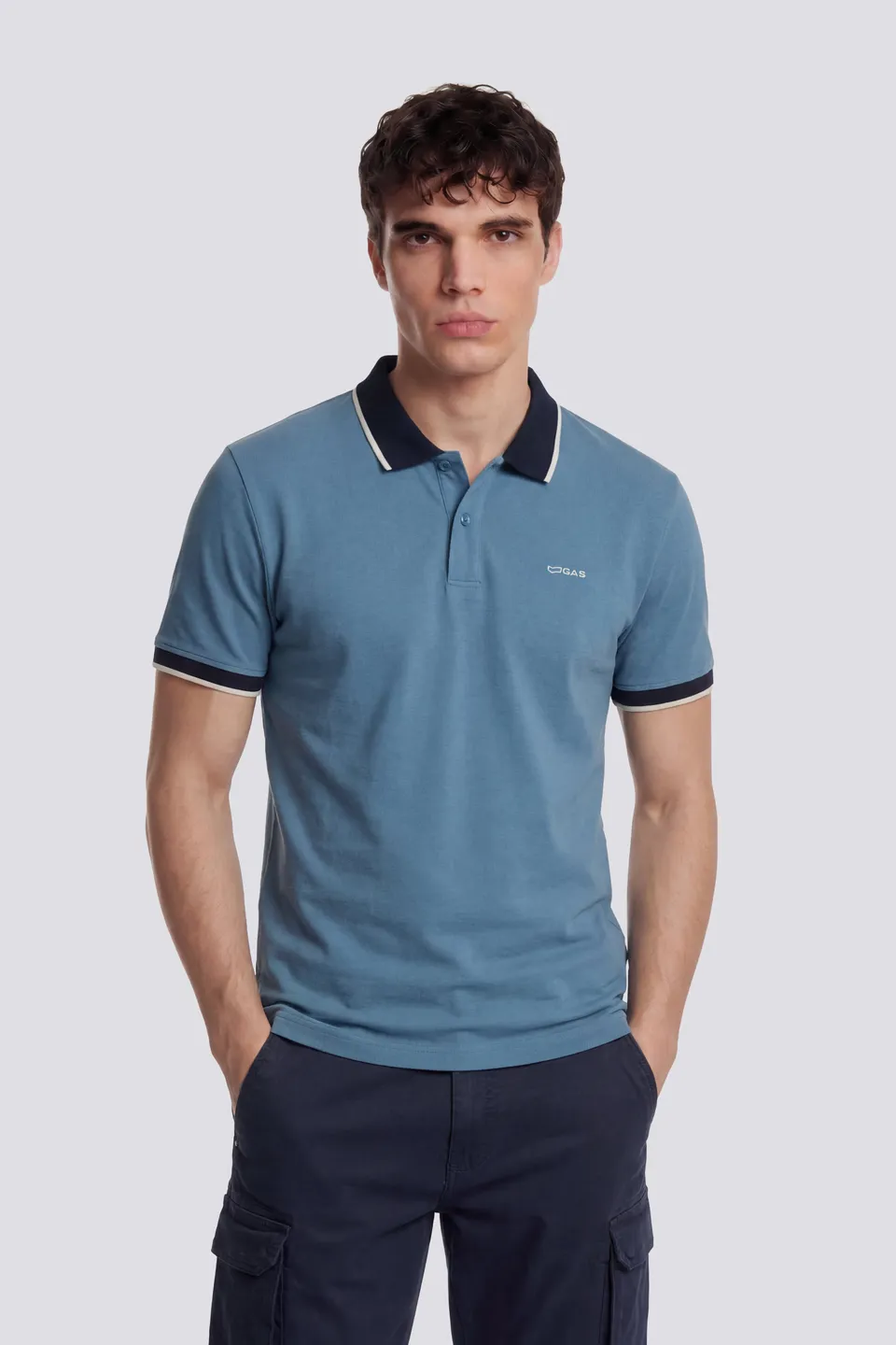 gas-ralph-s-rib-str-1706-polo-herren-slim-baumwolle image 1