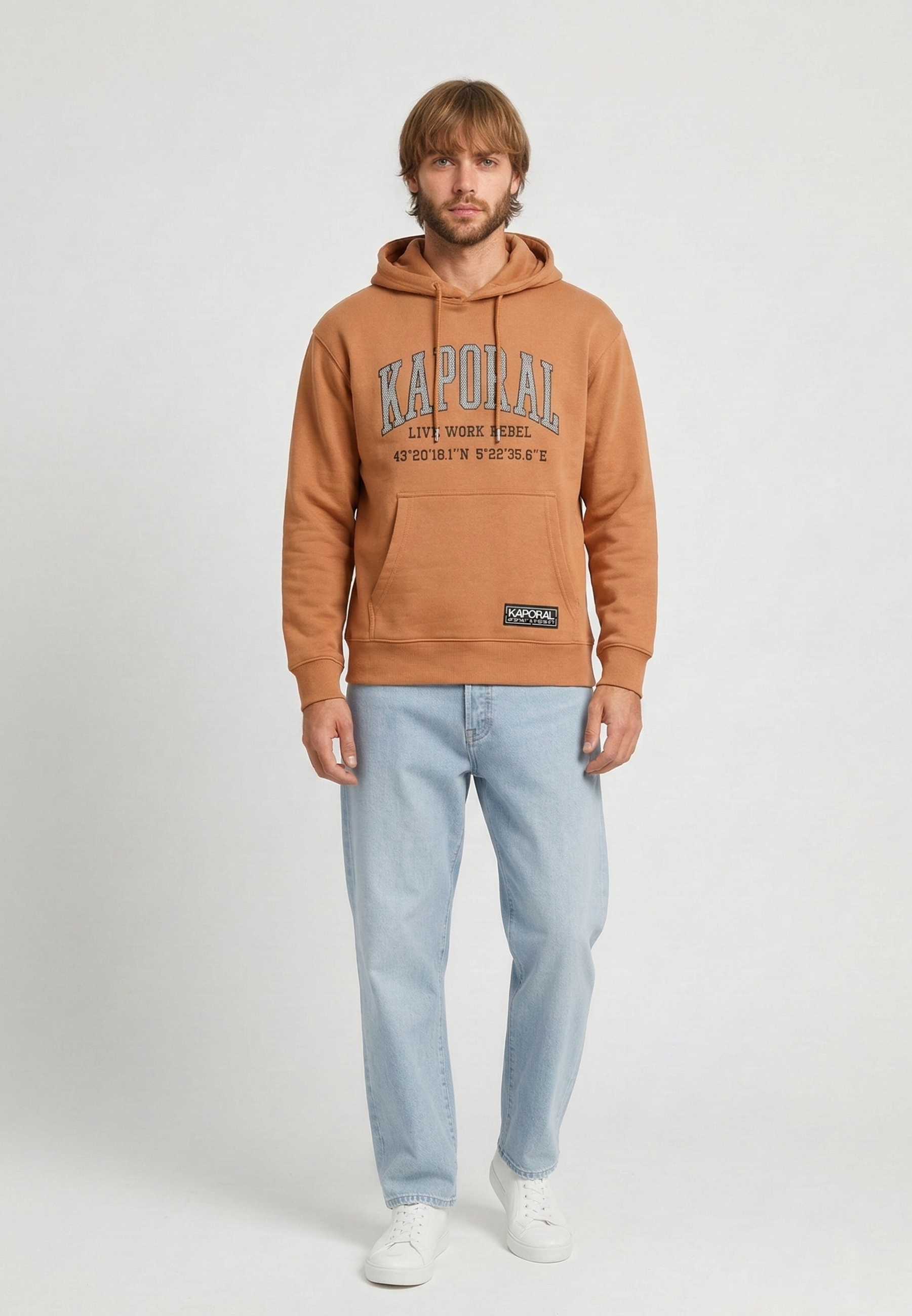 kaporal-benjy-herren-hoodie-kupfer-regular-k-ngurutasche image 2