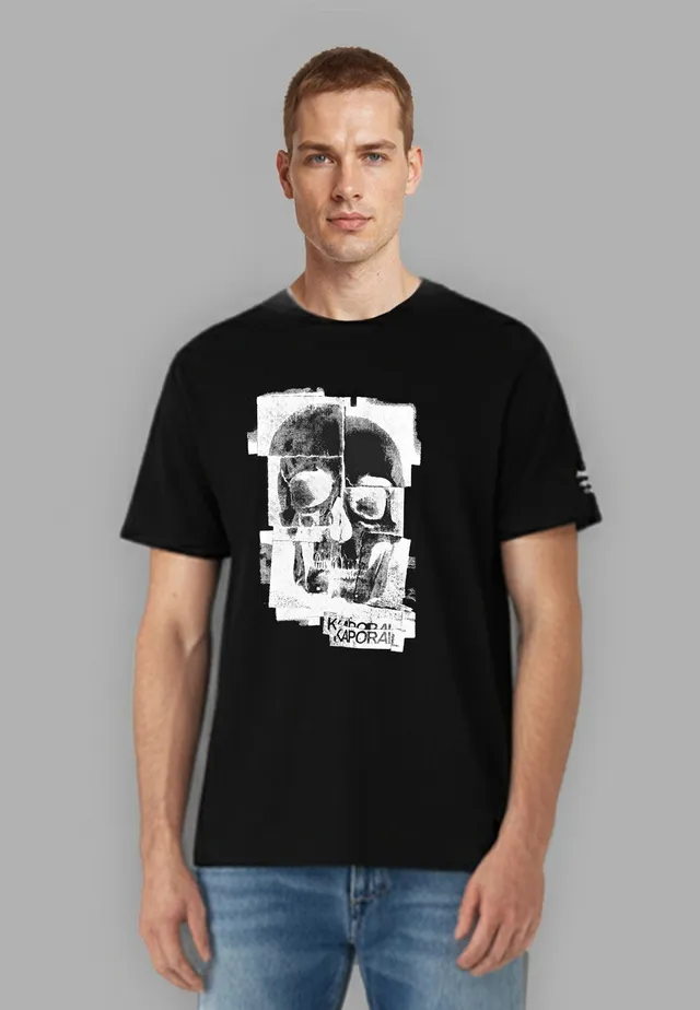 kaporal-berto-t-shirt-herren-schwarz-baumwolle-regular image 1