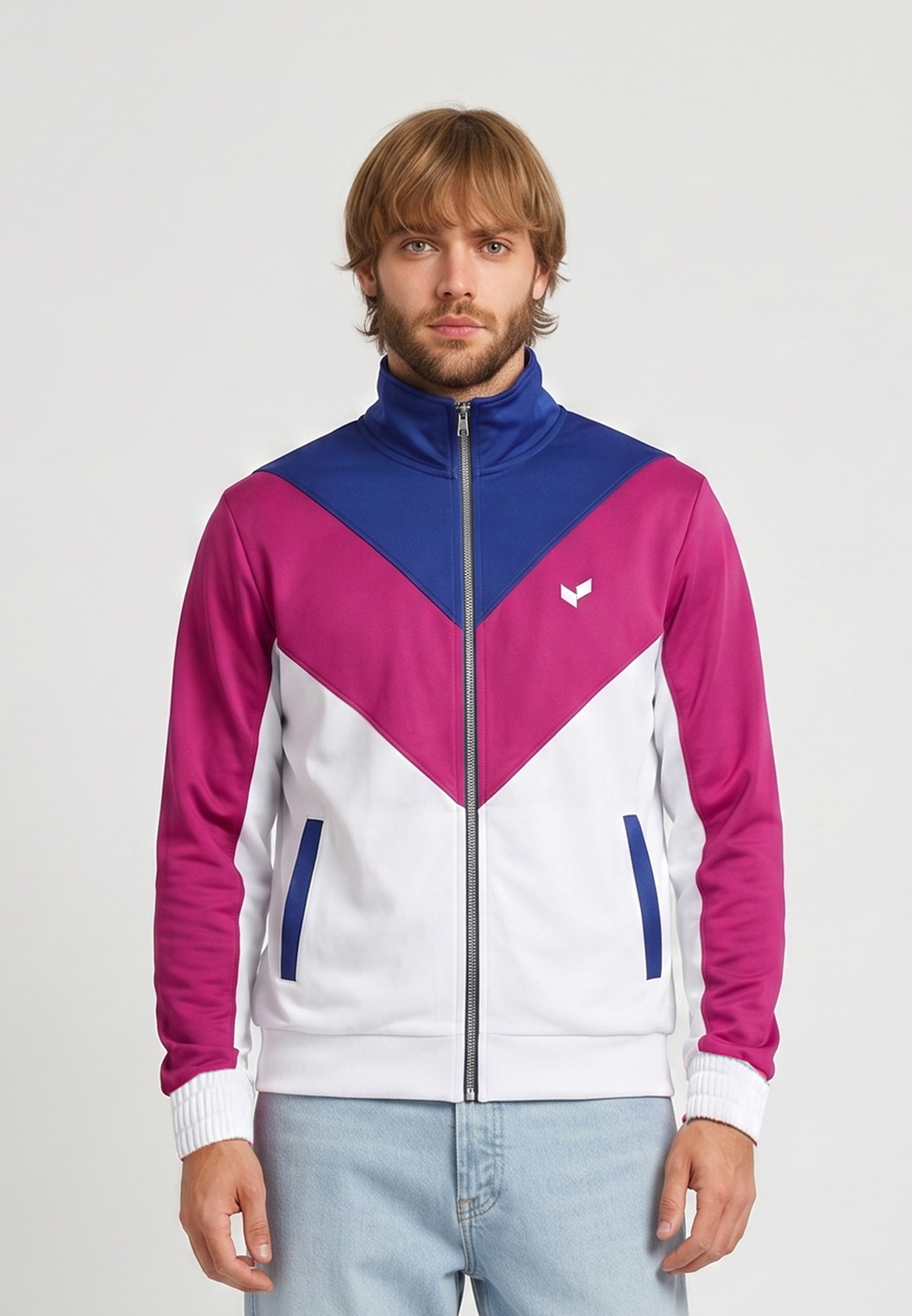 kaporal-reece-jacke-herren-wei-mit-rei-verschluss-logo image 2