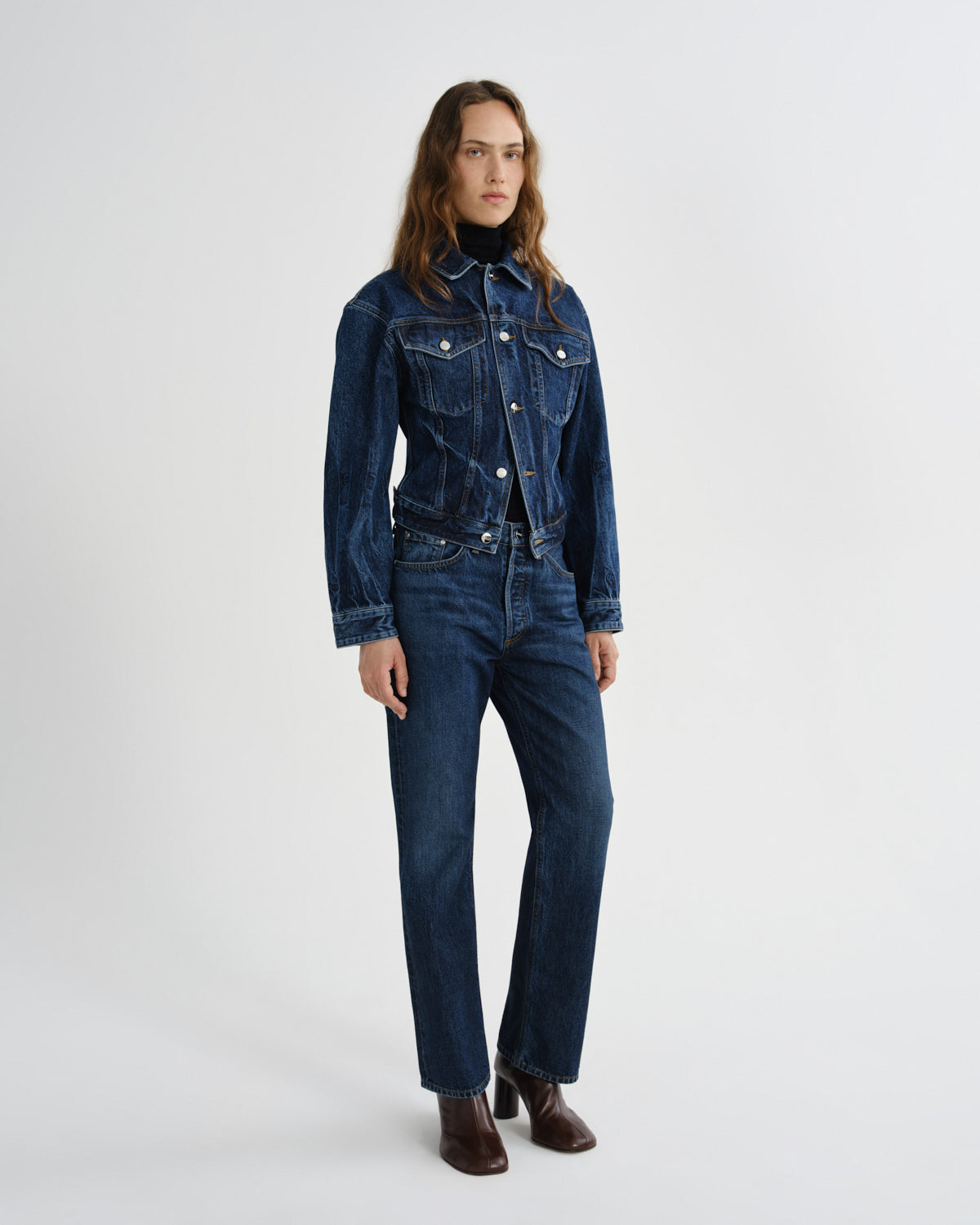agolde-veronica-jeansjacke-covell-indigo-rigid image 4