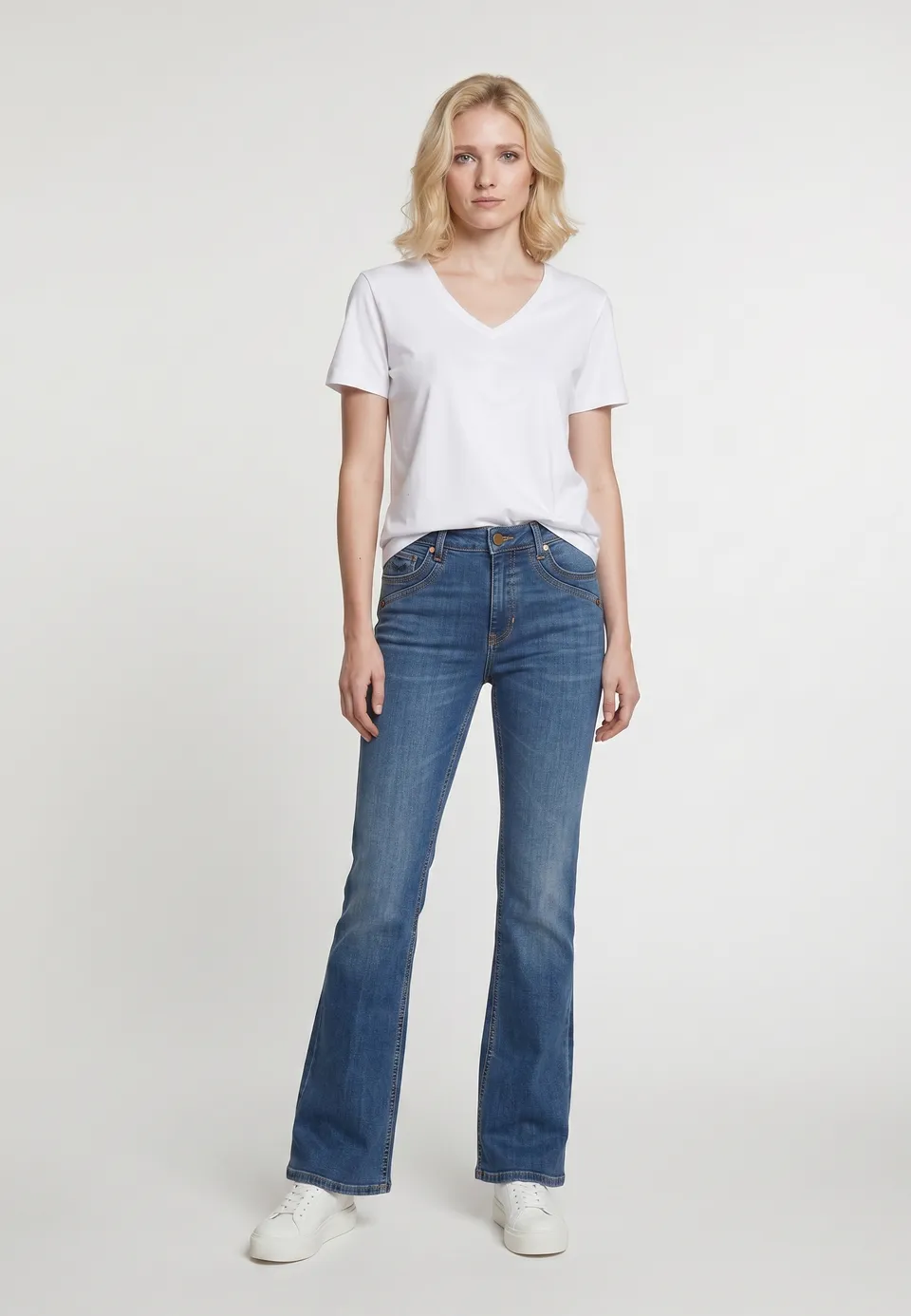 kaporal-kerala-jeans-blau-bootcut-mid-waist-damen-baumwolle image 1