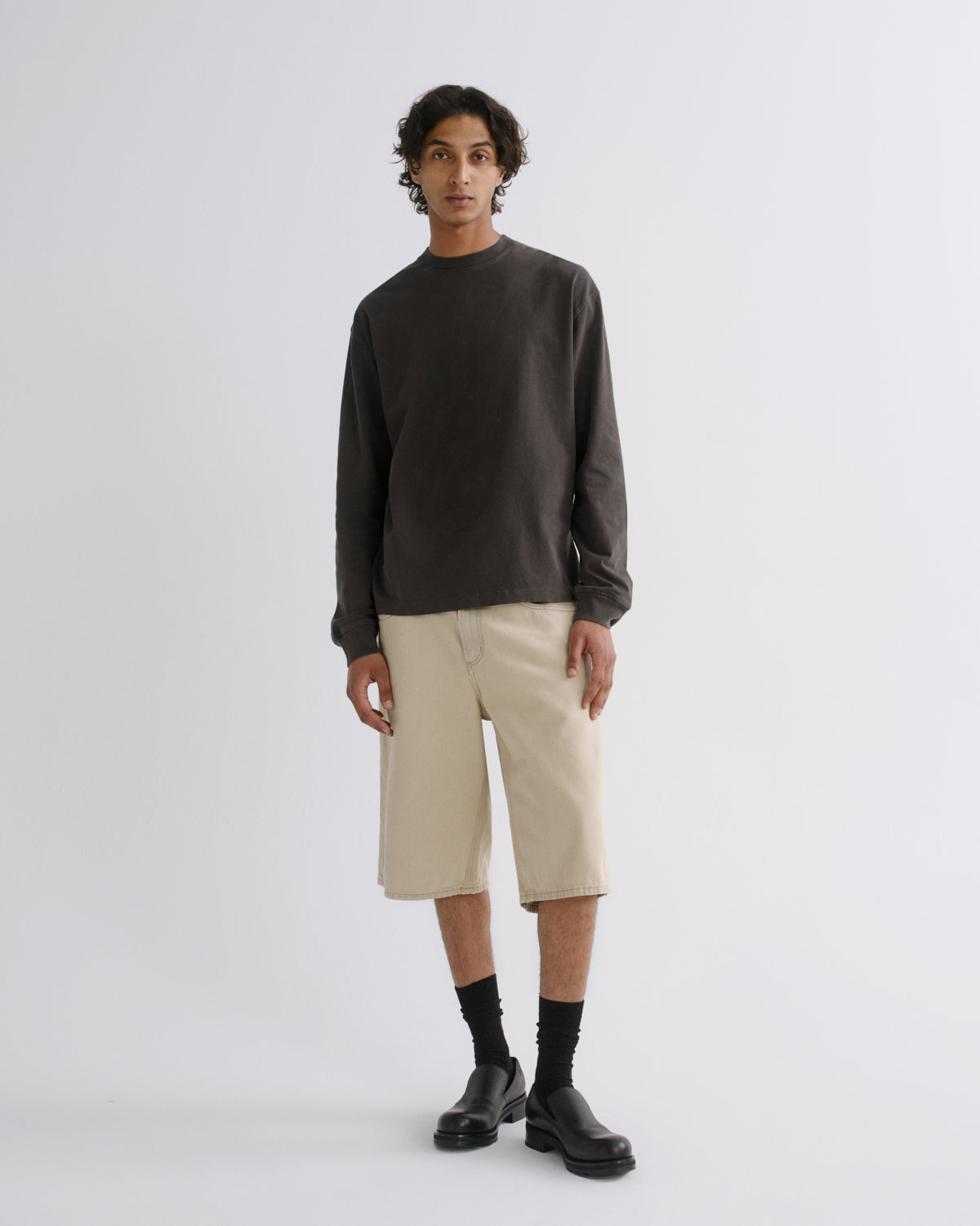 agolde-fusion-skater-short-shorts-khaki-herren image 1
