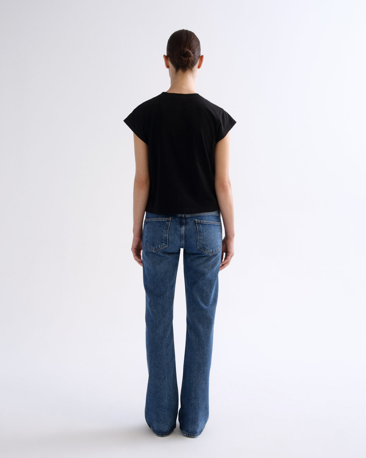 agolde-low-rise-boot-margin-bootcut-jeans-damen-dunkelblau image 2