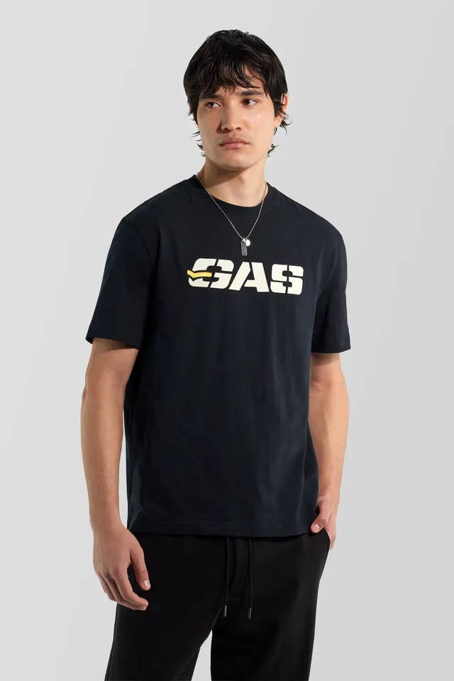 gas-dharis-m-c-0200-t-shirt-herren-regular-logo-stick image 1