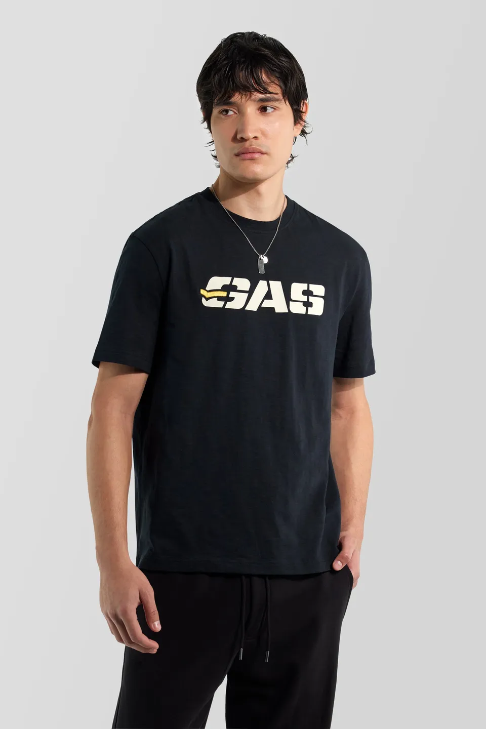 gas-dharis-m-c-0200-t-shirt-herren-regular-logo-stick image 1
