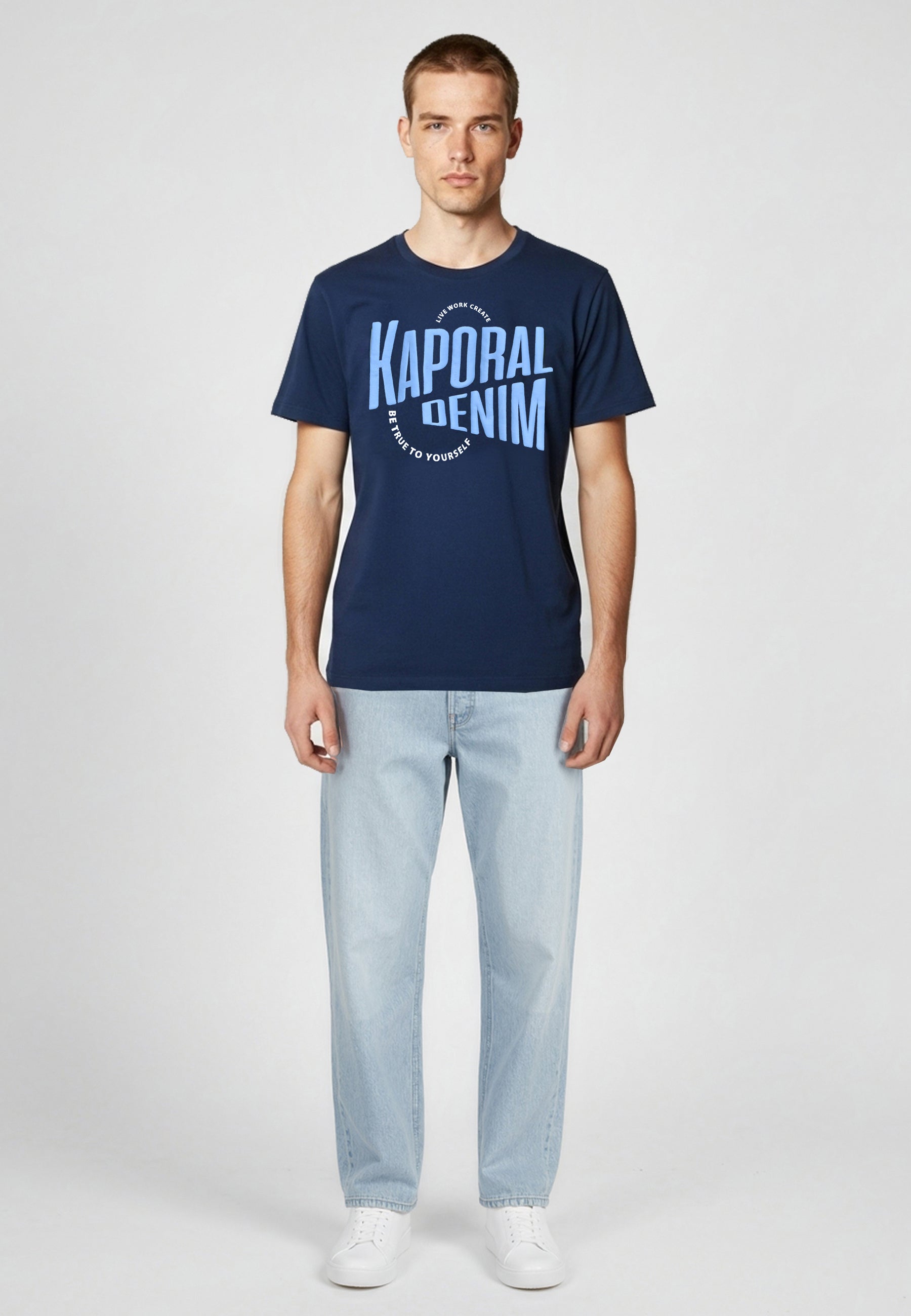 kaporal-java-t-shirt-herren-marine-baumwolle-regular image 1