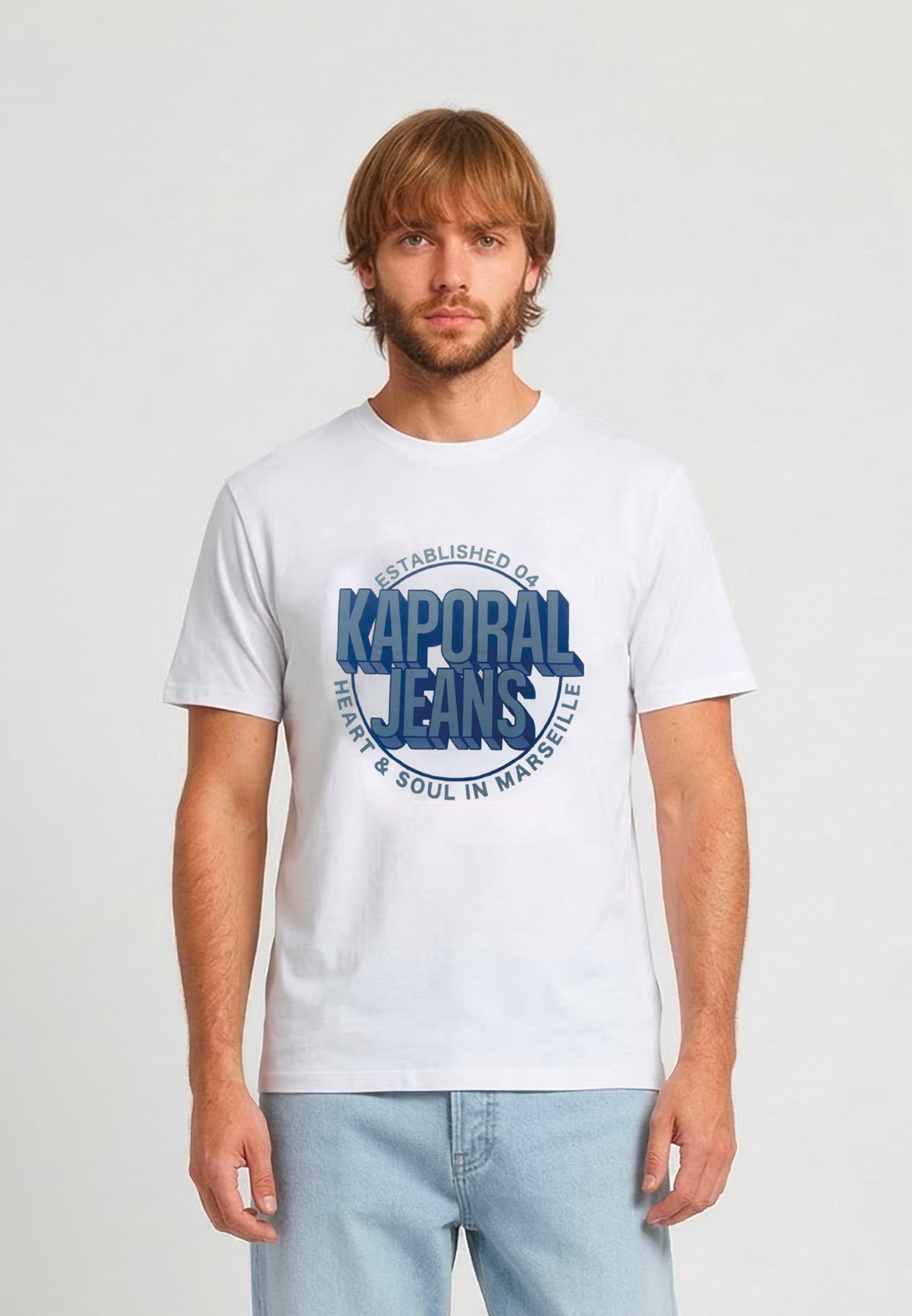 kaporal-tyler-t-shirt-herren-wei-baumwolle-regular image 2
