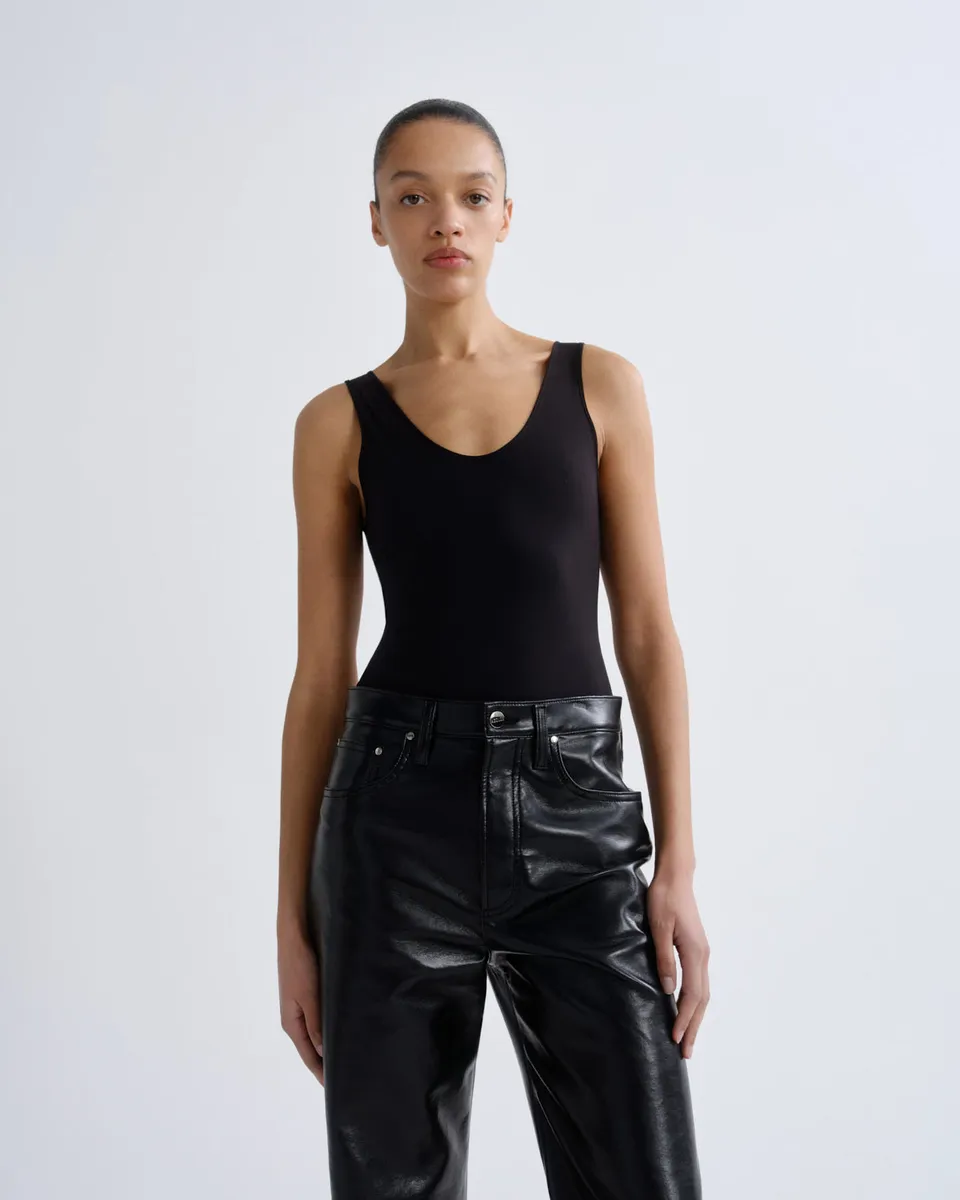 agolde-tora-bodysuit-body-schwarz-damen-tank-elastan image 1