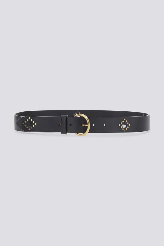 gas-melissa-belt-0200-g-rtel-damen-schwarz-leder-nieten image 1