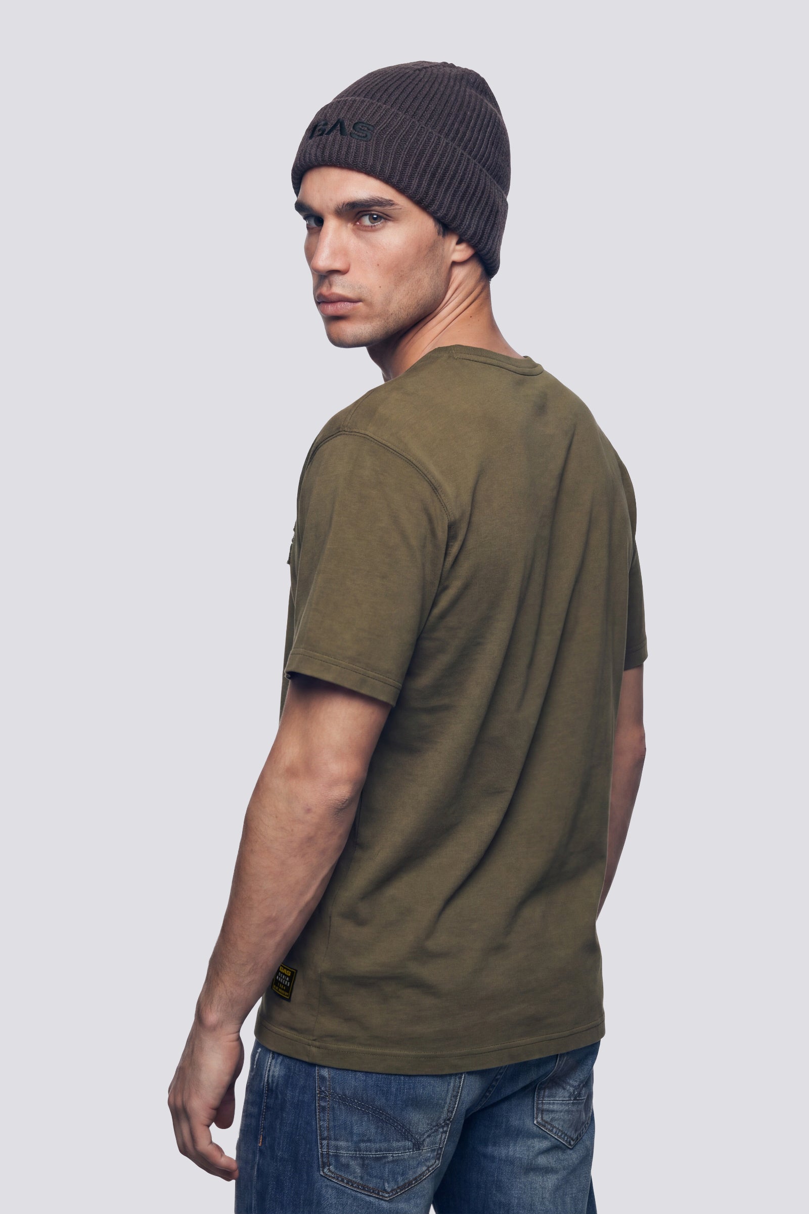 gas-dharis-heritage-3653-t-shirt-herren-acid-wash-logo image 2