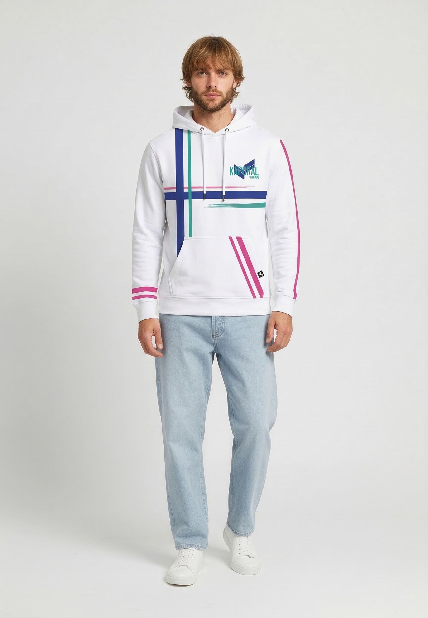 kaporal-regan-hoodie-wei-regular-herren-baumwolle image 1